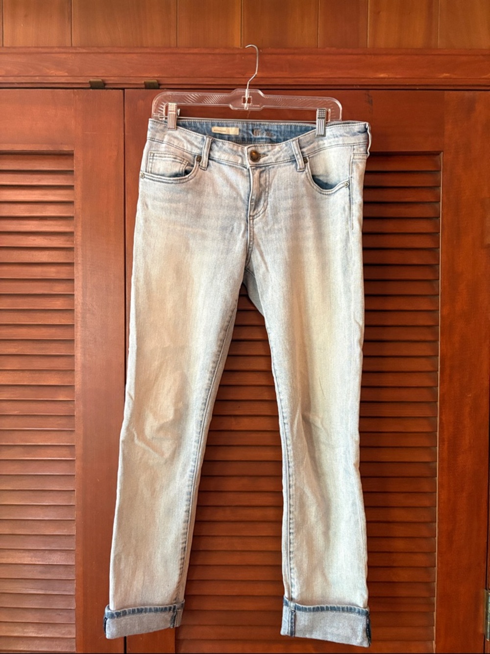 Kut from the Kloth Light Blue Skinny Jeans - Faded Stretch Denim